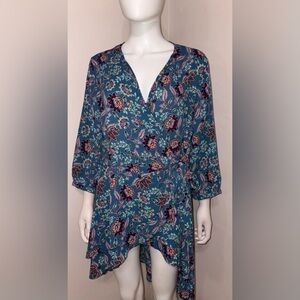 Torrid wrap around blouse size 1x